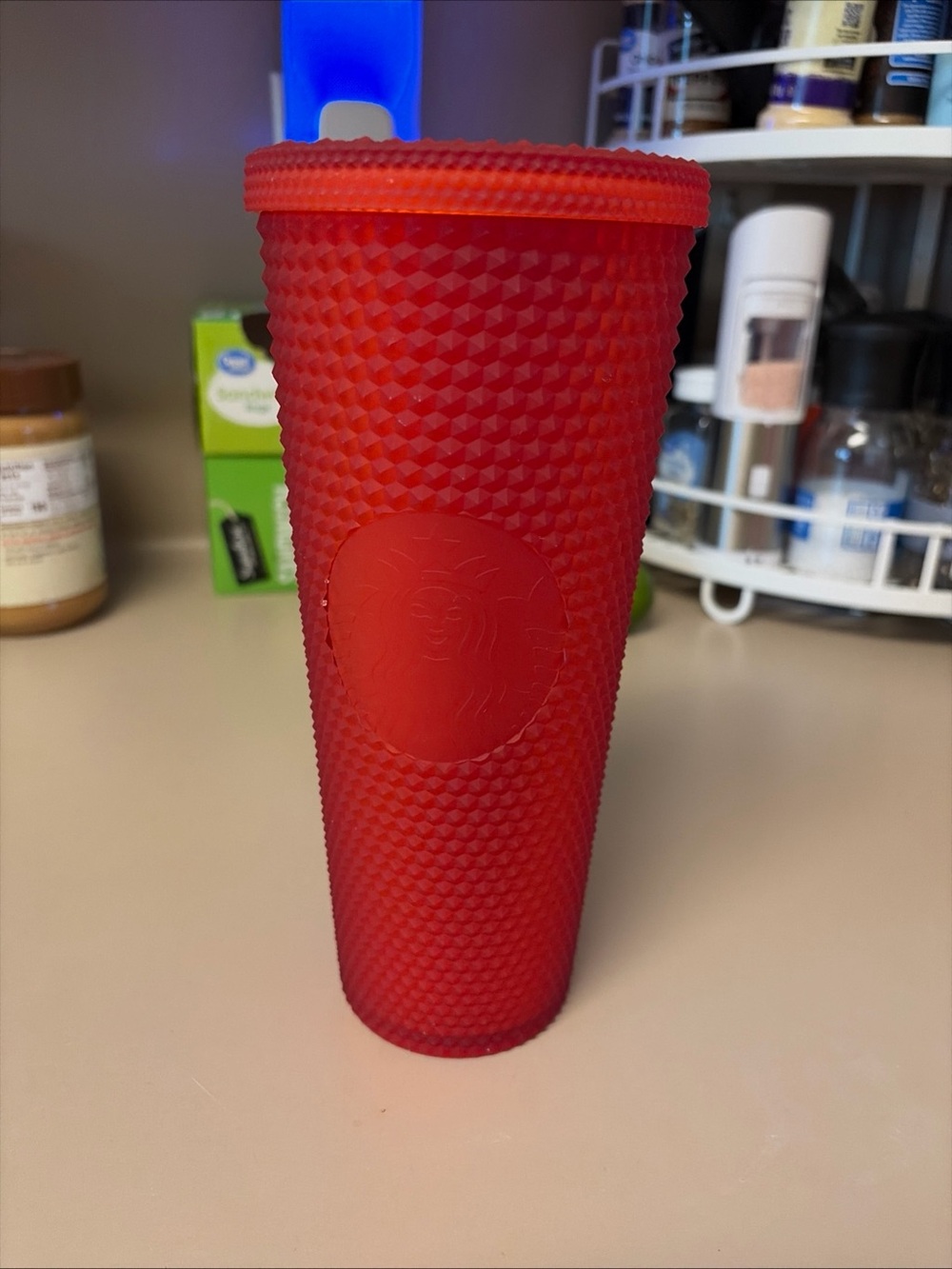 Starbucks Red Textured Studded Tumbler NO STRAW